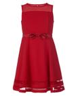 Vestido feminino Calvin Klein sem mangas Fit Flare Cherry tamanho 10