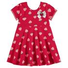 Vestido Feminino Infantil Morango Kyly