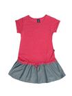 Vestido Feminino Infantil Rosa Com Jeans Tamanho 08 Anos