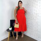 Vestido Feminino Midi Soltinho Plus Size