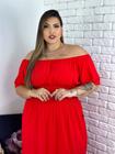 Vestido feminino Plus Size Longo Com Fenda Festa Casamento