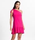 Vestido Feminino Viscolycra Babados Bella Sangos Rosa