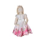 Vestido Festa Luxo Infantil Verão Petit Cherie Off Rosa