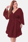 Vestido Folgado Soltinho Solto Plus Size Tamanhos Grandes Manga Morcego