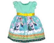 Vestido Frozen Fever Luxo Festa Infantil Temática