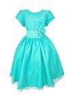 Vestido Glitter Verde Infantil Princesa Pequena Sereia