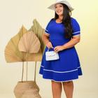 Vestido Gode Rodado Plus Size Cultos Festividades Congresso Executivi Moda Feminina Evangelica Lindo Barato Oferta Ataca