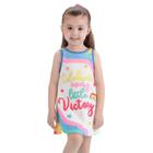 Vestido Happiness Colorido Infantil Verão Mon Sucre 024