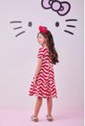 Vestido Hello Kitty Momi Vermelho Ondas