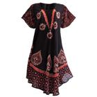 Vestido Indiano Boho Amplo Hippie Com Mangas Free Size