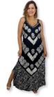 Vestido Indiano Longo Alça Bordado Batik Moda BOHO 815