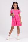 Vestido Infantil Aplique Termocolante Rosa