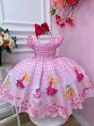 Vestido Infantil Barbie Filme Xadrez Festa Luxuoso - Charlotte - Vestido  Infantil - Magazine Luiza