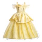 Vestido Infantil Bela e a Fera - Fantasia de Princesa para Festa de Aniversário ou Halloween