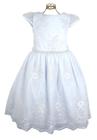 Vestido Infantil Branco Renda