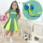Kit 10 Laços Cabelo Feminino Adulto Infantil Scrunchie Moda Verde Amarelo  Brasil - laço copa do mundo Brasil - Presilha de Cabelo - Magazine Luiza