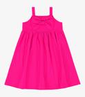 Vestido Infantil Com Laço Rovi Kids Rosa