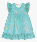 Vestido Infantil Com Tule Trick Nick Azul