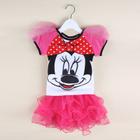 Vestido Infantil de Bebê Fantasia Minnie Rosa Saia De Tule - Só Princesas