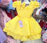 Vestido infantil de festa luxo princesa a bella e a fera (tam 1 ao 4) cod.000404