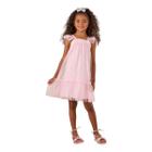 Vestido infantil delicado rosa mon sucré gelato 3125164