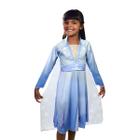 Vestido Infantil Elsa Fantasia, Disney Filme Frozen 2 Tam G