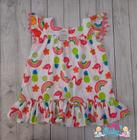 Vestido Infantil Estampado Floral Animais Gola Quadrada tamanho 1 ao 8