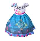 Vestido infantil fantasia encanto mirabel