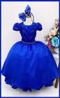 Vestido Infantil Festa Renda Azul Escuro