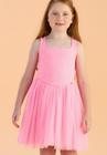 Vestido Infantil Festa Rosa Petit Cherie