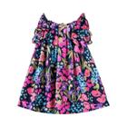 Vestido Infantil Floral de Princesa - Manga Voadora - Atacado