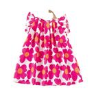 Vestido Infantil Floral de Princesa - Manga Voadora - Atacado