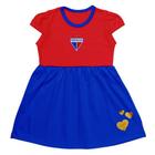 Vestido Infantil Fortaleza Canelado Torcida Baby Oficial