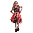 Vestido Infantil Halloween Abóbora com Cinto de Strass