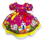 Vestido Infantil Junino Luxo- Festa Junina - Quadrilha -