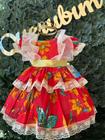 Vestido infantil junino maria bonita mb 0004