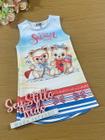 Vestido Infantil Kukie Verão Ursinhos na Praia