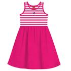 Vestido Infantil Kyly em Meia Malha Flamê cor Rosa