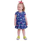 Vestido infantil kyly girafas manga curta 4-6-8