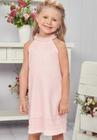 Vestido Infantil Liso Rosa Infanti