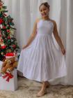 Vestido Infantil Longo Branco Cisne