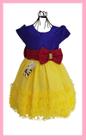 Vestido Infantil Luxo tema Branca de Neve