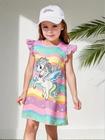 Vestido Infantil Manga A - Estilo Fofo e Elegante para Verão