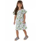 Vestido Infantil Manga Curta Veleiros Branco Up Baby