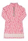 Vestido Infantil Manga Longa em Molecotton Gloss