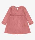 Vestido Infantil Manga Longa Trick Nick Rosa