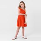 Vestido infantil menina com babado Brandili