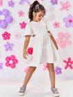 Vestido Infantil Menina Com Glitter Natural Mundo Cinti