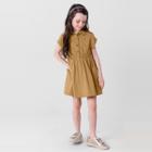 Vestido infantil menina em tricoline comfort Mundi