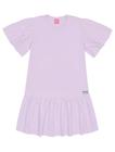 Vestido Infantil Menina Estampa Costas Lilás Cinti